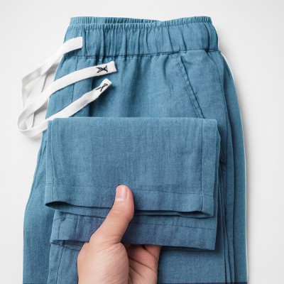 গরমে আরামদায়ক, লুকে স্মার্ট – Remi Cotton Trouser(Sky)