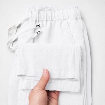 গরমে আরামদায়ক, লুকে স্মার্ট – Remi Cotton Trouser(White)