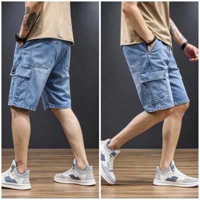 Ice Cool 6 Pocket Denim Cargo Shorts