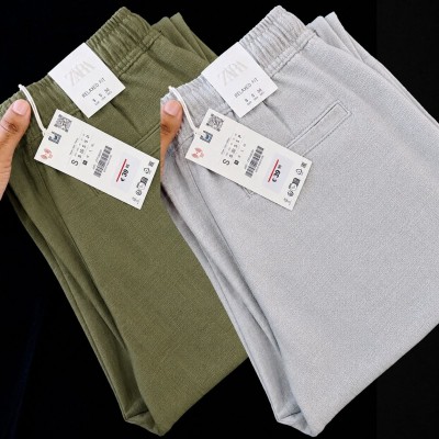 2 Pcs combo Most Demandable cotton trouser for Men (Olive & Ash)