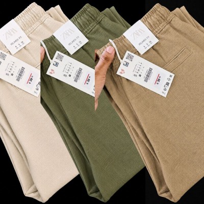 3 Pcs combo Most Demandable cotton trouser for Men (Biscuit, Olive & Brown)