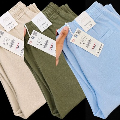 3 Pcs combo Most Demandable cotton trouser for Men (Biscuit, Olive & Sky)