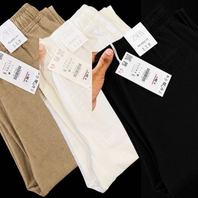 3 Pcs combo Most Demandable cotton trouser for Men (Brown, White & Black)