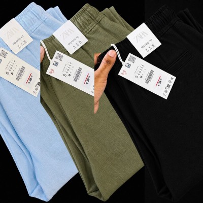 3 Pcs combo Most Demandable cotton trouser for Men (Sky, Olive & Black)